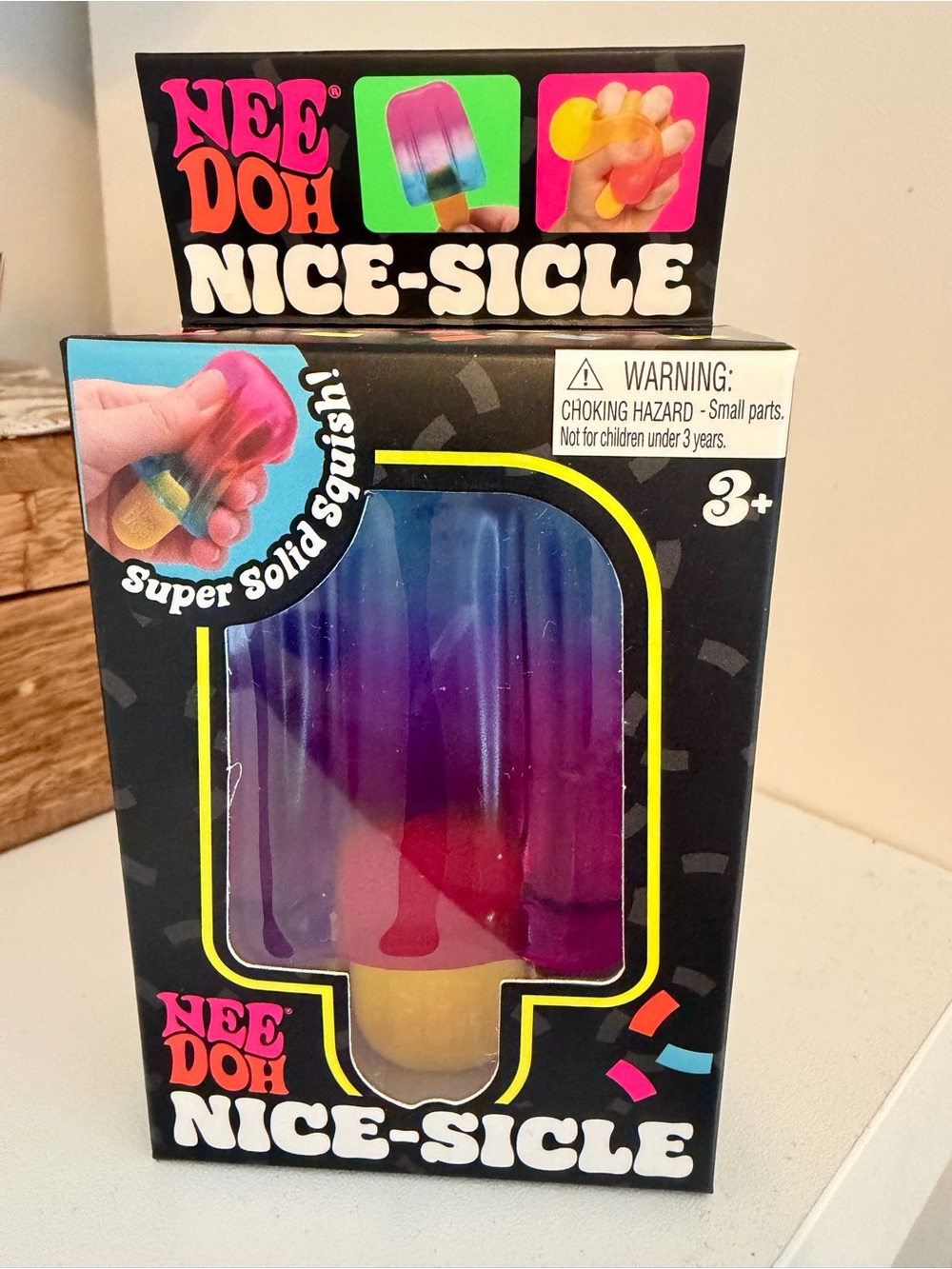 NeeDoh Nice-Sicle Kids Squishy Toy - Purple, Pink, Blue & Yellow